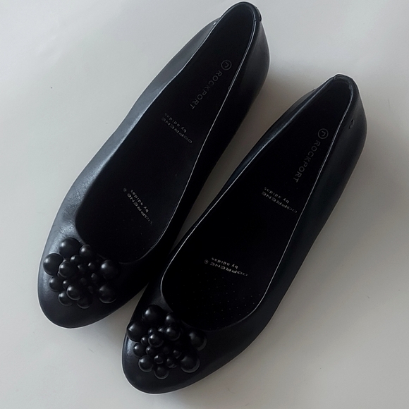 Rockport Shoes - Rockport leather flats with beads cluster size 7